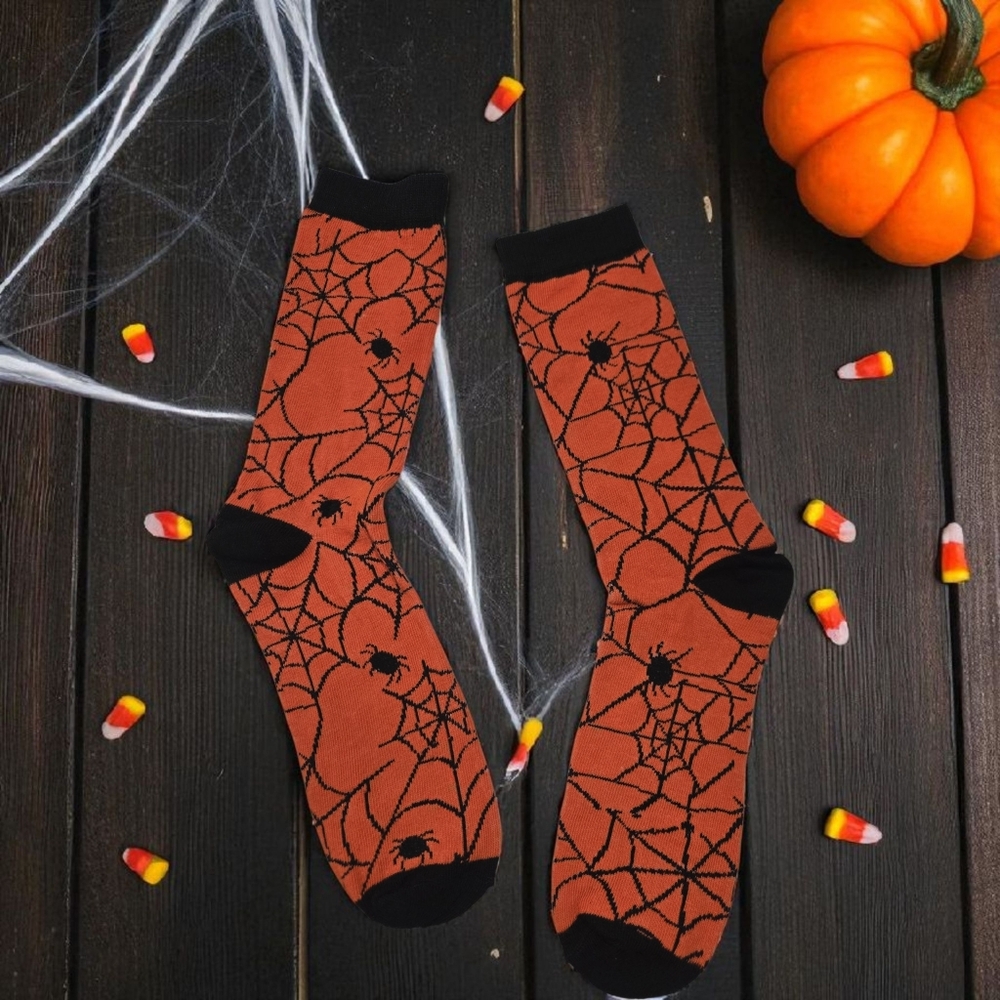 🔥Spooky Halloween Spider Web Socks🔥